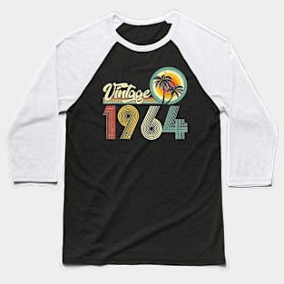 60 Years Old Gifts Vintage Born In 1964 Retro 60th Birthday T-Shirt Baseball T-Shirt